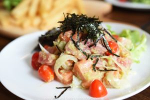 salmon wasabi, Cafe Kokotel, Kokotel hotel,